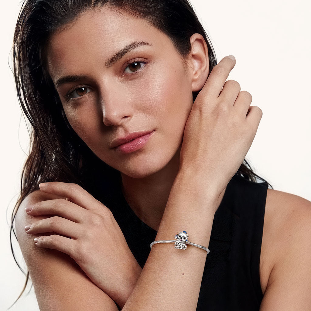 Gnoce Maltese Dog Embraces Baby Charm_4