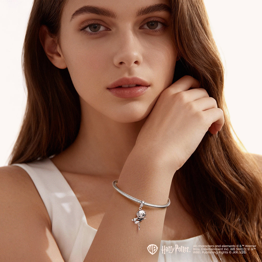 Gnoce Harry Potter Riding A Broom Pendant Dangle Charm_4