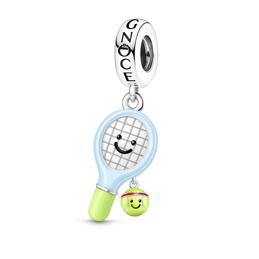 Gnoce Tennis Racket Pendant Dangle Charm_1
