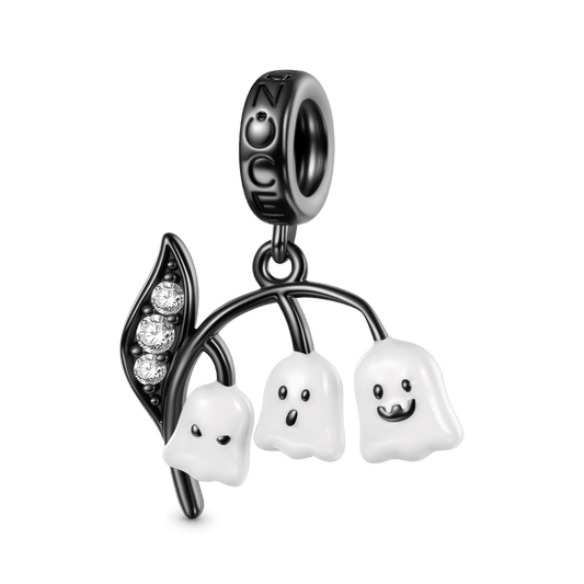 Gnoce Ghost Lily of the Valley Glow-in-the-Dark Pendant Dangle Charm_1