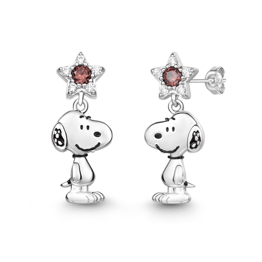 Gnoce Peanuts Snoopy Star Drop Earrings_1