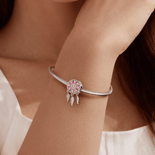 Gnoce Dreamcatcher Charm Platinum-plated Silver Blend_2