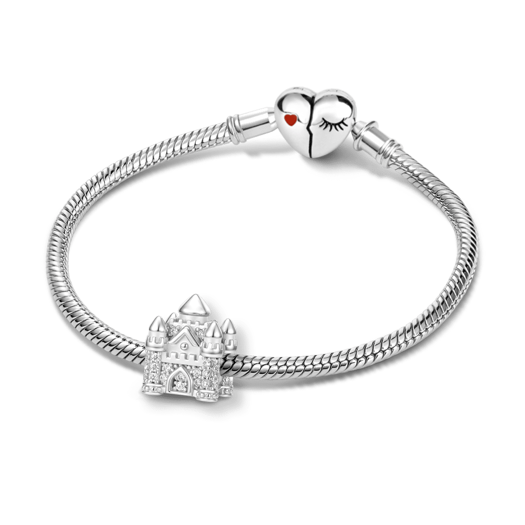 Gnoce Castle Charm Platinum-plated Silver Blend_3
