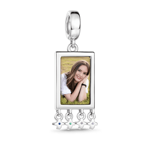 Gnoce Persian Carpets Personalized Photo Charm Platinum-plated Silver Blend_6