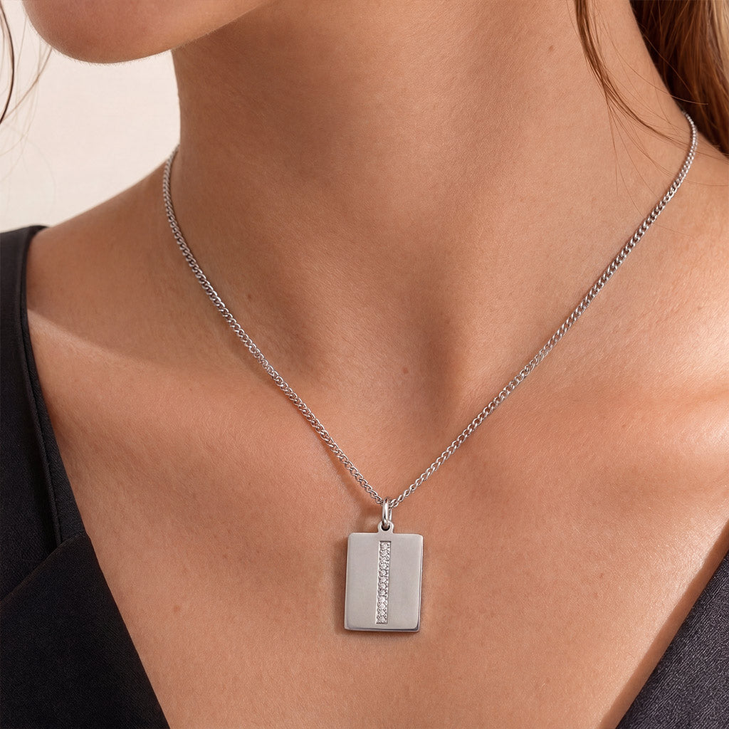 Gnoce Simple Initial Block Necklace_3