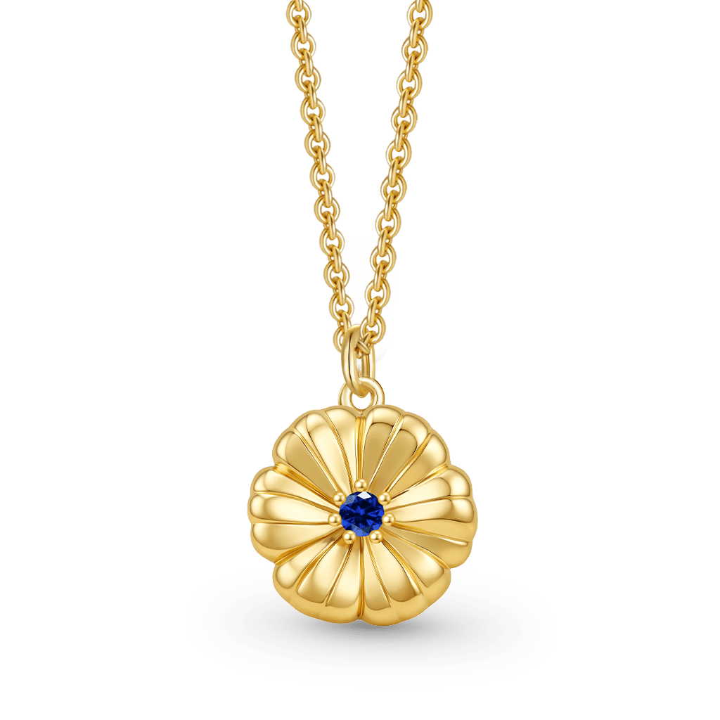 Gnoce Customized Stereoscopic Birthday Flower Necklace_4