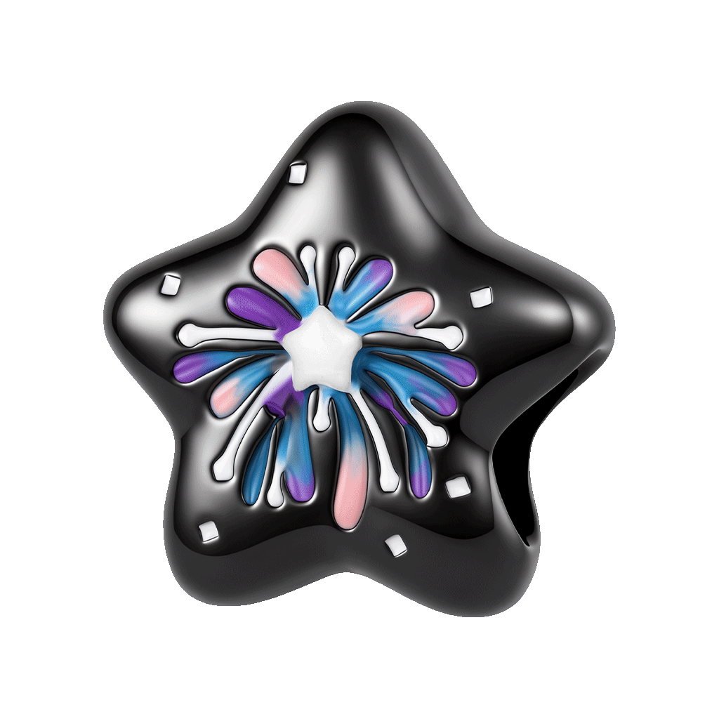 Gnoce Fireworks Star Glow-in-the-Dark Charm_1