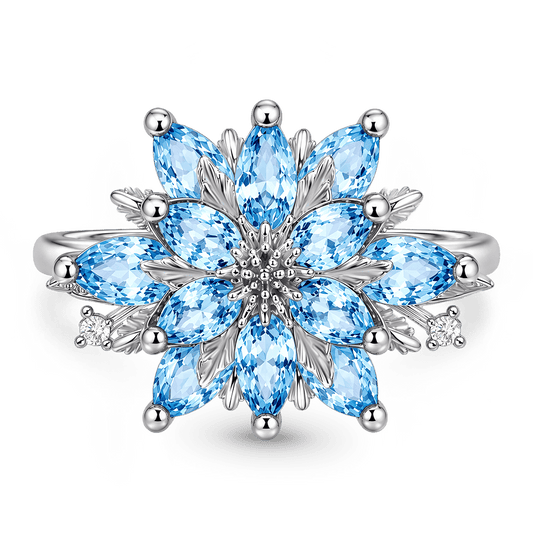 Gnoce Blue Lotus Pear-Cut Ring_1