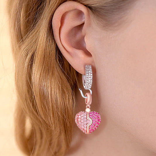 Gnoce "Make You Special" Basic Earring Lever Back Hook Hoop Sterling Silver With Cz (Exclude Pendant)_5