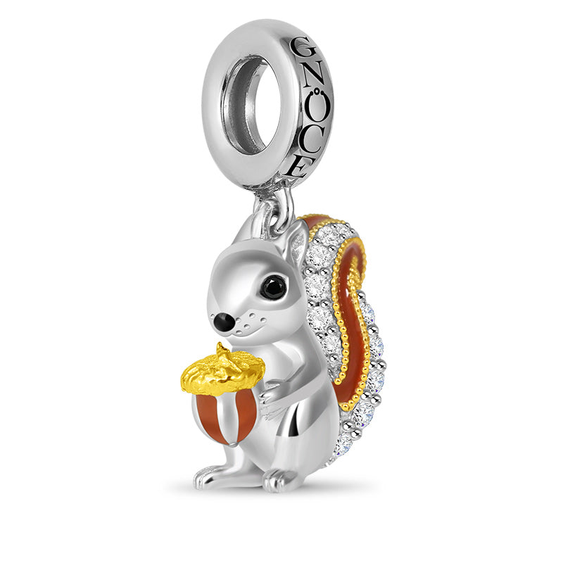 Squirrel Charm Pendant 925 Sterling Silver_2