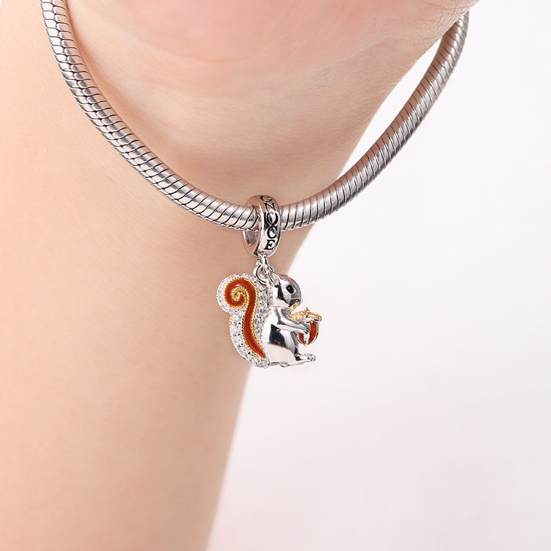 Squirrel Charm Pendant 925 Sterling Silver_3