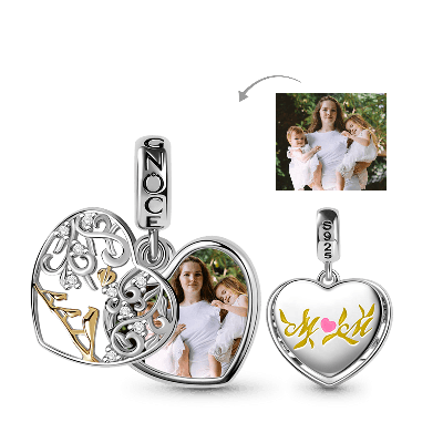 AeasyG Personnalisé Projection Photo Fleur Collier Image Personnalisée  Goutte d'eau Pierre Pendentif Bijoux Saint Valentin Anniversaire Cadeaux  Romantiques : : Mode