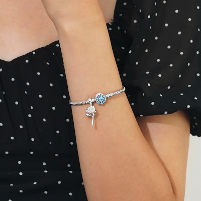 Bracelet de Base Fleur Bleue