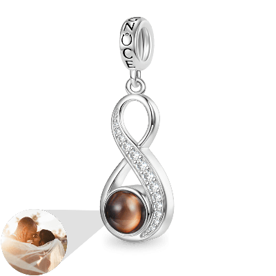 AeasyG Personnalisé Projection Photo Fleur Collier Image Personnalisée  Goutte d'eau Pierre Pendentif Bijoux Saint Valentin Anniversaire Cadeaux  Romantiques : : Mode