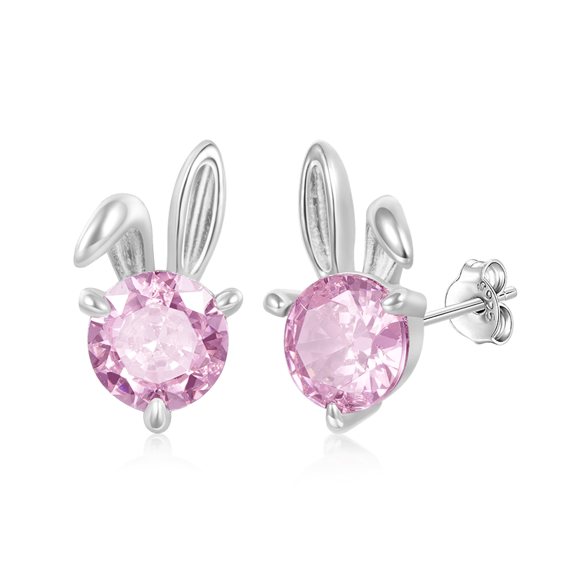 Lapin de Pâques collier ou boucles d'oreilles enfant au choix